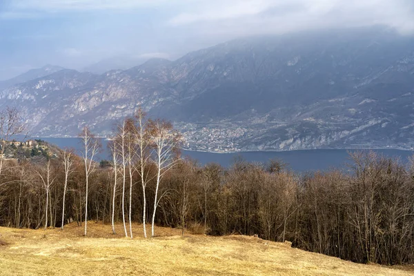 Jezioro Como z Ghisallo, Włochy — Zdjęcie stockowe