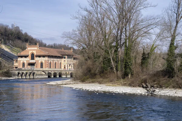 Langs de Adda Cycleway in Cornate, Italië — Stockfoto