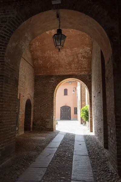 Sant Angelo Lodigiano: the medieval castle — Stock Photo, Image