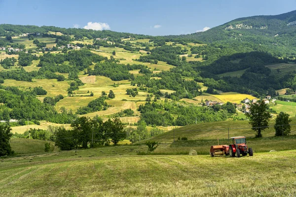 Paysage du Passo del Pelizzone de Morfasso, Piacenza — Photo