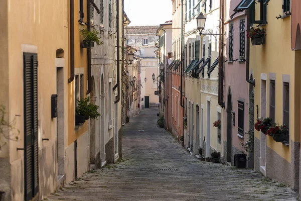 Castelnuovo Magra Sokağı, Liguria — Stok fotoğraf