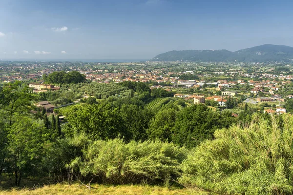 Vue panoramique depuis Castelnuovo Magra, Ligurie — Photo