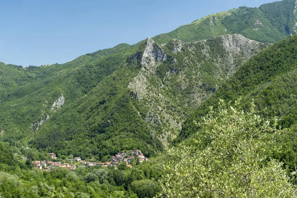 Krajobraz w Lunigiana, Toskania — Zdjęcie stockowe