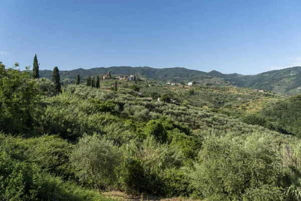 Сільська краєвид від Буджано-Кастелло, Тоскана — стокове фото