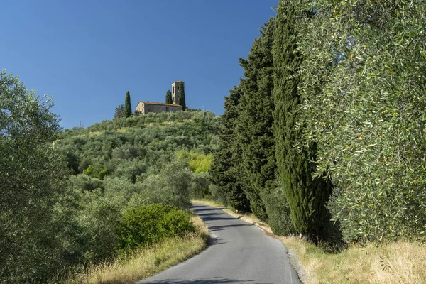 Ländliche landschaft von buggiano castello, toskana — Stockfoto