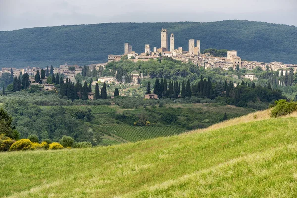 San Gimignano, Tuscany, panoramic view — Stock Photo, Image