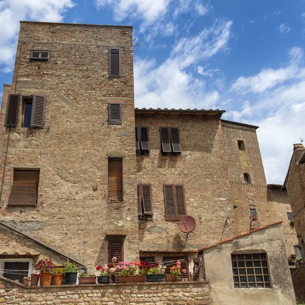 Certaldo, cidade medieval na Toscana — Fotografia de Stock