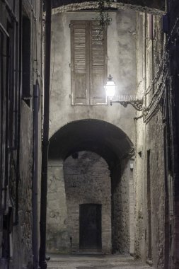 Volterra tipik sokak, Akşam Toskana