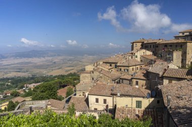 Volterra, Toskana'nın panoramik manzarası