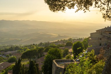 Volterra, Toskana'dan panoramik manzara
