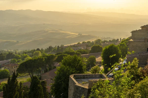 Vista panorámica desde Volterra, Toscana — Foto de Stock