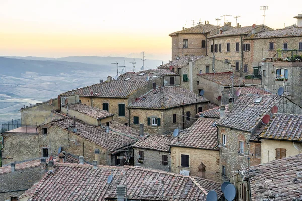 Панорамный вид на Вольтерру, Тоскана — стоковое фото