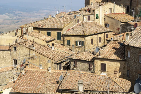 Panoramautsikt över Volterra, Toscana — Stockfoto