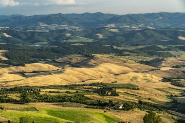 Volterra, Toskana'dan panoramik manzara