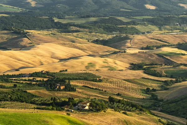 Vista panoramica da Volterra, Toscana — Foto Stock