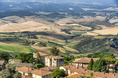 Volterra, Toskana'dan panoramik manzara