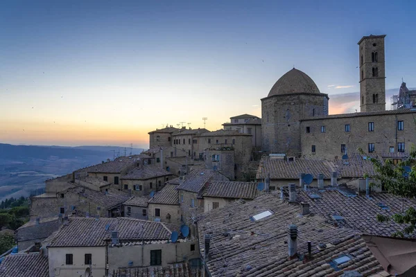 Panoramisch uitzicht op Volterra, Toscane — Stockfoto