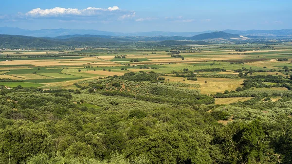 Krajobraz letni w Maremma, Toskania — Zdjęcie stockowe