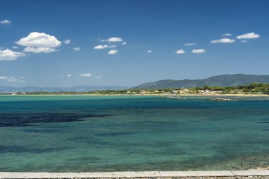 Monte Argentario, Toskana'da Tirreno denizi üzerinde promontory