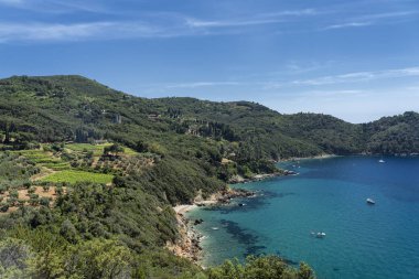 Monte Argentario, Toskana'da Tirreno denizi üzerinde promontory