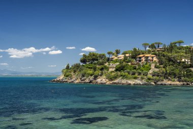 Monte Argentario, promontory on the Tirreno sea in Tuscany clipart