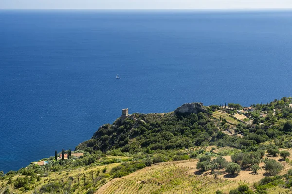 Monte Argentario, udde på Tirreno havet i Toscana — Stockfoto