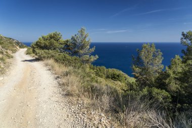 Monte Argentario, Toskana'da Tirreno denizi üzerinde promontory