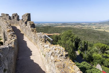Capalbio, Toskana 'dan Maremma manzarası