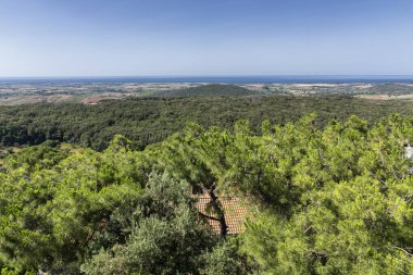 Capalbio, Toskana 'dan Maremma manzarası
