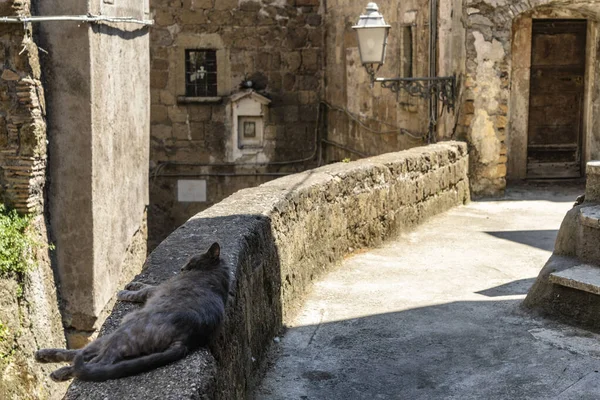 Calcata, vila histórica na Itália — Fotografia de Stock