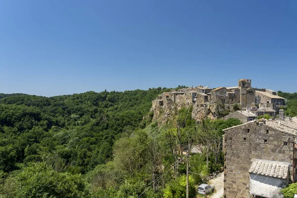 Calcata, ιστορικό χωριό στην Ιταλία — Φωτογραφία Αρχείου