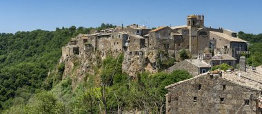 Calcata, İtalya 'nın tarihi köyü.