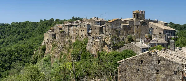 Calcata, borgo storico in Italia — Foto Stock