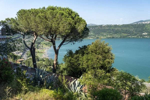 Lago Albano visto desde Castel Gandolfo — Foto de Stock