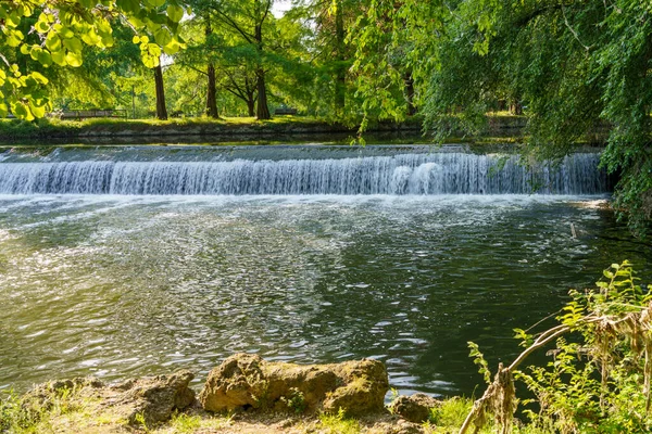 Mailand Lombardei Italien Wasserfall Des Lambro Park — Stockfoto