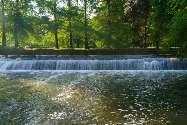 Mailand Lombardei Italien Wasserfall Des Lambro Park — Stockfoto