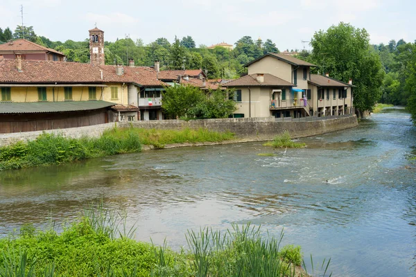 Agliate Monza Brianza Lombardy Talya Lambro Nehri Üzerindeki Tarihi Köy — Stok fotoğraf