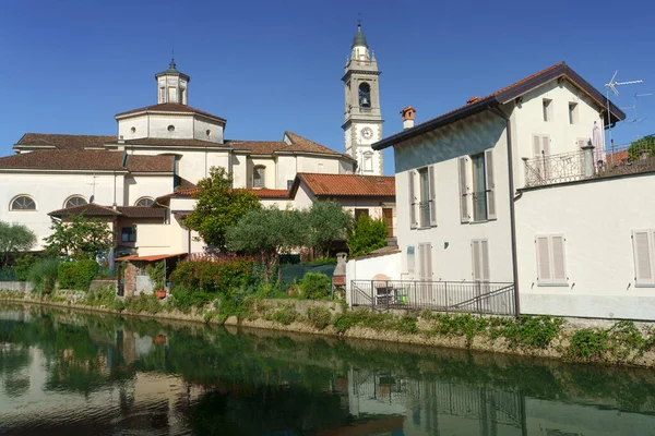 Gorgonzola Milán Lombardie Itálie Historické Město Podél Kanálu Martesana — Stock fotografie