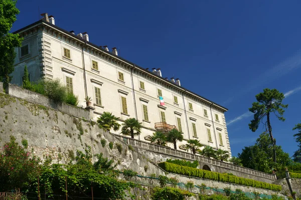 Vaprio Adda Milão Lombardia Itália Histórica Villa Melzi Vista Ciclovia — Fotografia de Stock