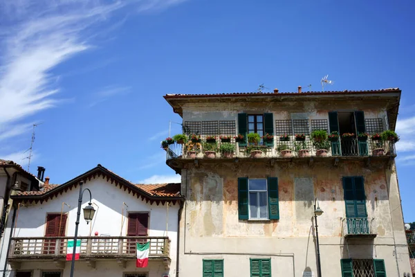 Brivio Historické Město Provincii Lecco Lombardie Itálie Podél Cyklostezky Řeky — Stock fotografie