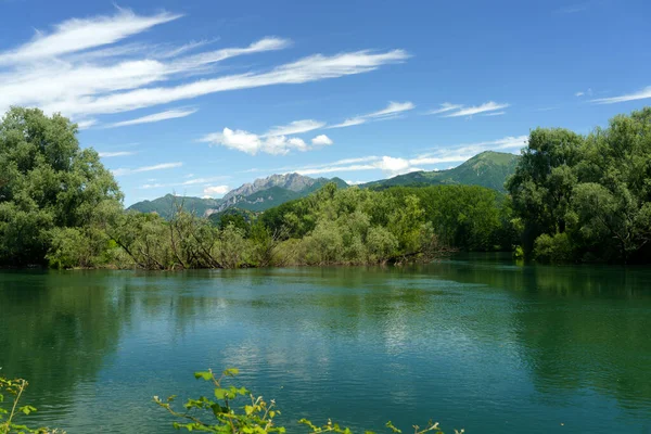 Fietsroute Van Adda Bij Arlate Lecco Lombardije Italië — Stockfoto