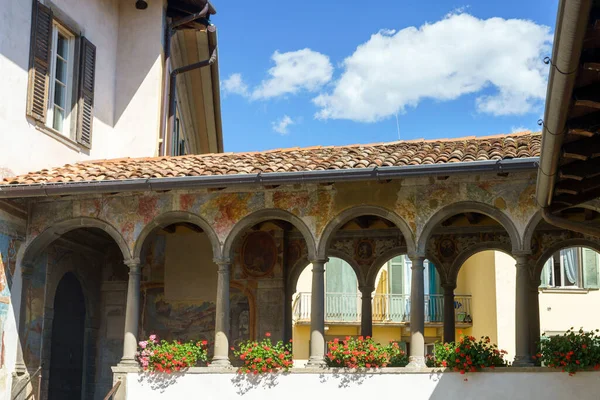 Clusone Bergamo Lombardy Italy Historic Palazzo Comunale Court — Stock Photo, Image
