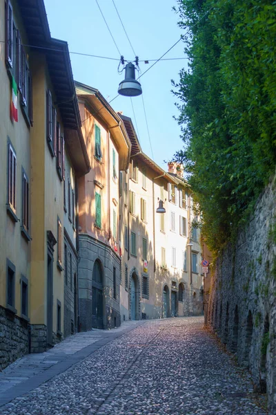 Bergamo Lombardia Itália Antiga Rua Conhecida Como Sant Alessandro Parte — Fotografia de Stock