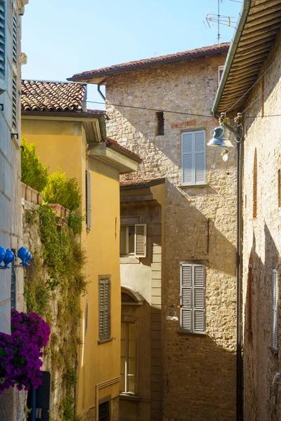 Bergame Lombardie Italie Vieille Rue Connue Sous Nom San Lorenzo — Photo