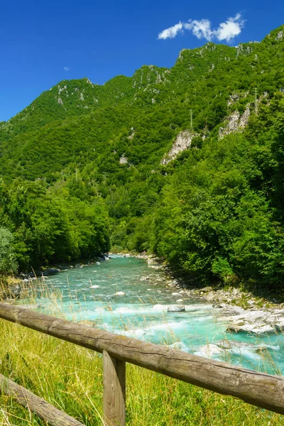 Serio Rivier Langs Fietsroute Van Val Seriana Lombardije Italië Ponte — Stockfoto