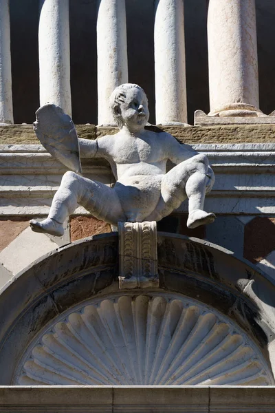 Bergamo Lombardije Italië Gevel Van Cappella Colleoni Middeleeuws Monument Kathedraal — Stockfoto