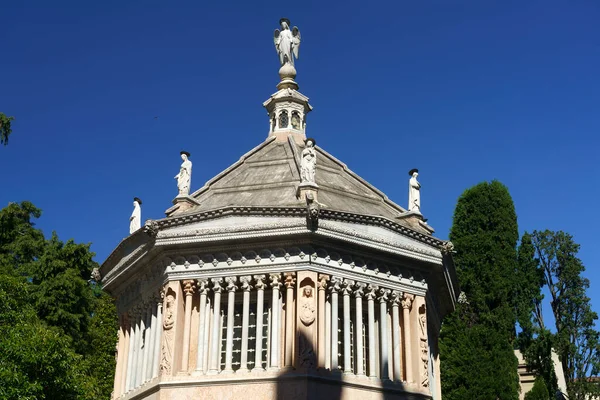 Bergamo Lombardia Itália Batistério Catedral Exterior — Fotografia de Stock