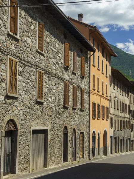 Cedegolo Brescia Lombardia Włochy Historyczne Miasto Wzdłuż Doliny Oglio — Zdjęcie stockowe