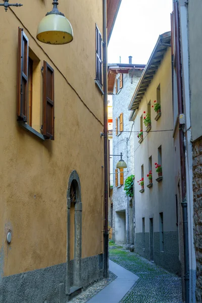 Breno Brescia Lombardie Italie Ville Historique Dans Vallée Oglio Rue — Photo