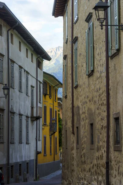 Breno Brescia Lombardy Italy Historic Town Oglio Valley Typical Street — Stock Photo, Image